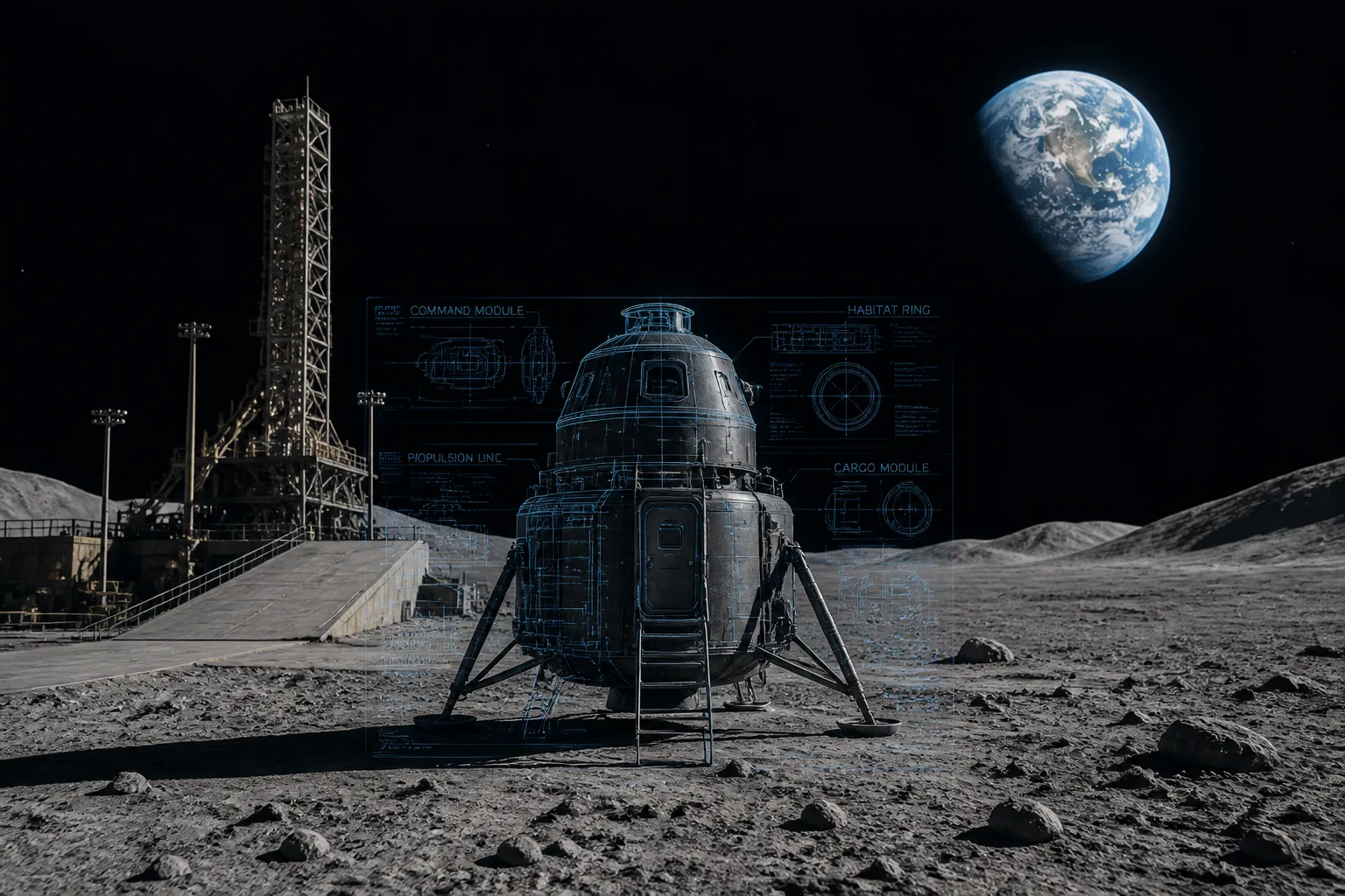 NASA Unveils Revised Lunar Lander Plans for Artemis 3 and 4