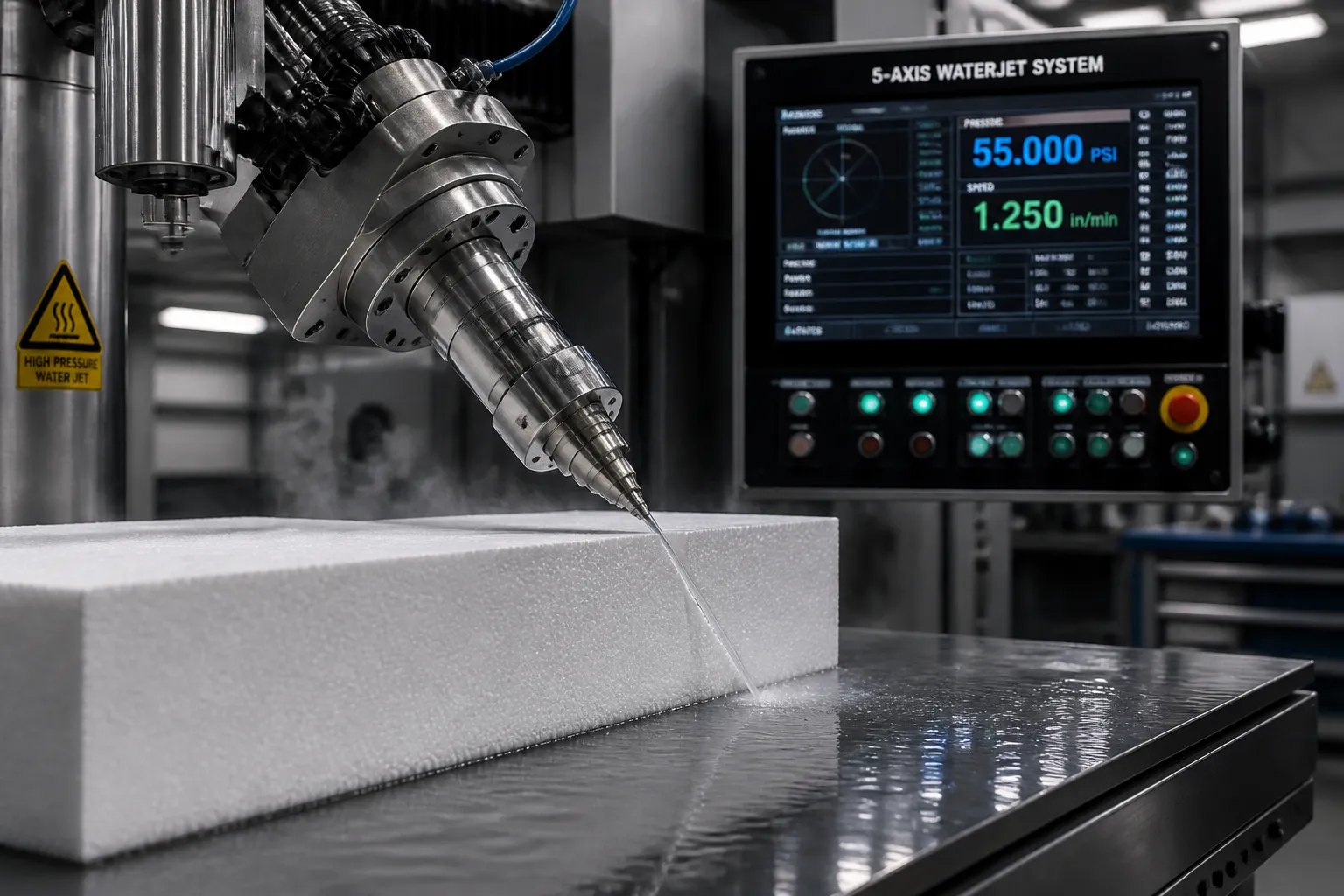 SmartShield Packaging Enhances Foam Fabrication with WARDJet X-Series 5-Axis Waterjet System