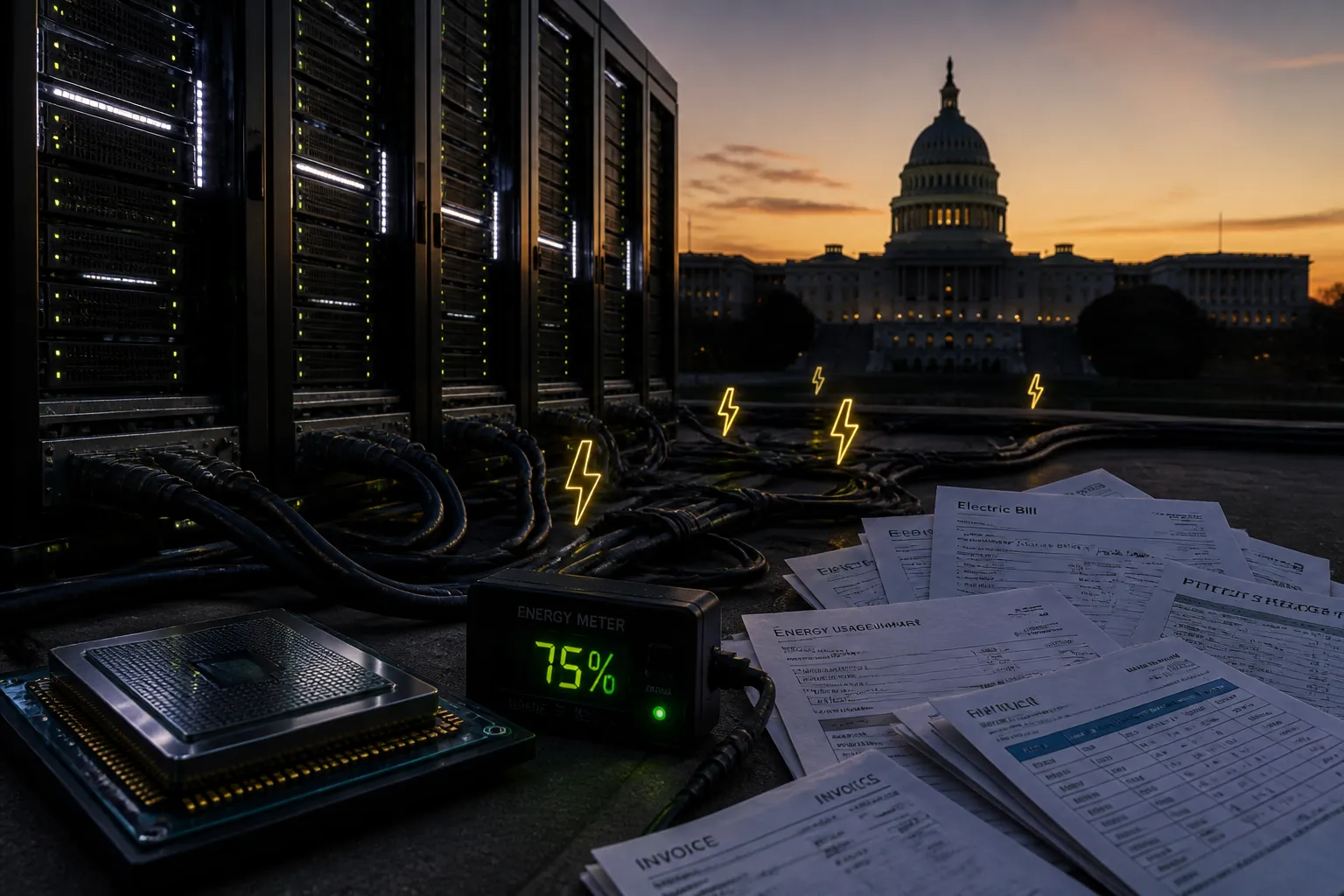 Congress Moves to Make Tech Giants Pay for AI Data Center Power Costs
