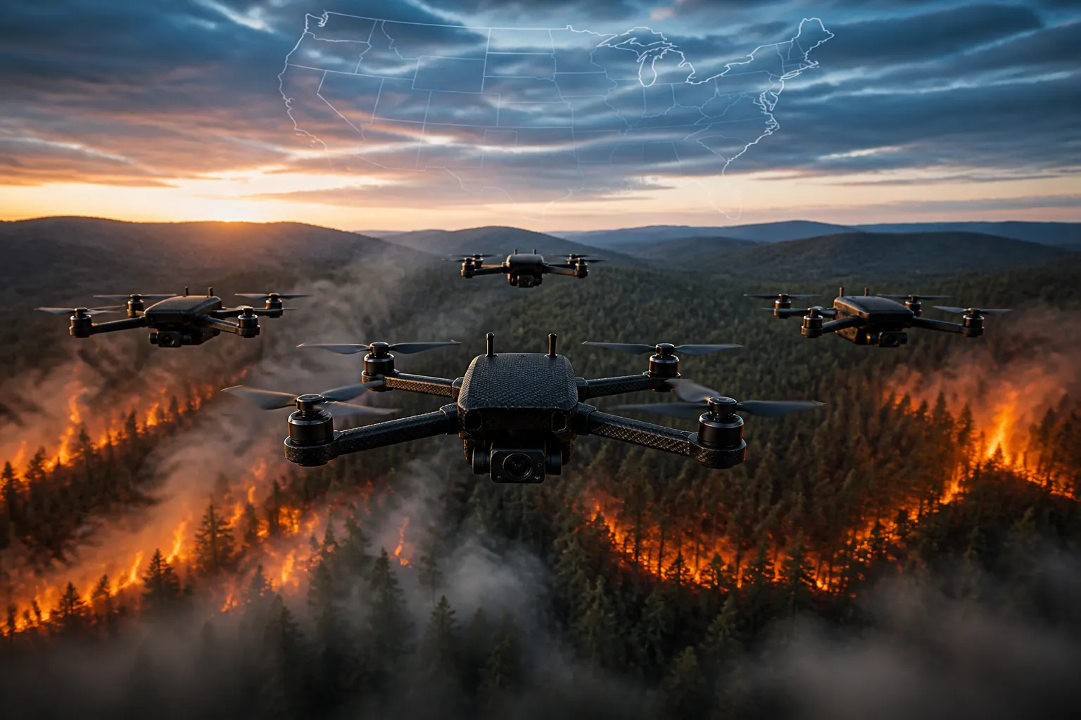 Overwatch Aero Secures DOI Contract for UAS-Based Wildfire Response Across the Lower 48