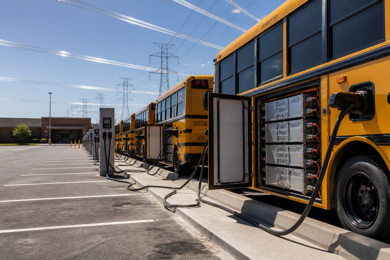 Electric School Buses Feed Power Back to Grid, Alleviating Heat-Wave Strain