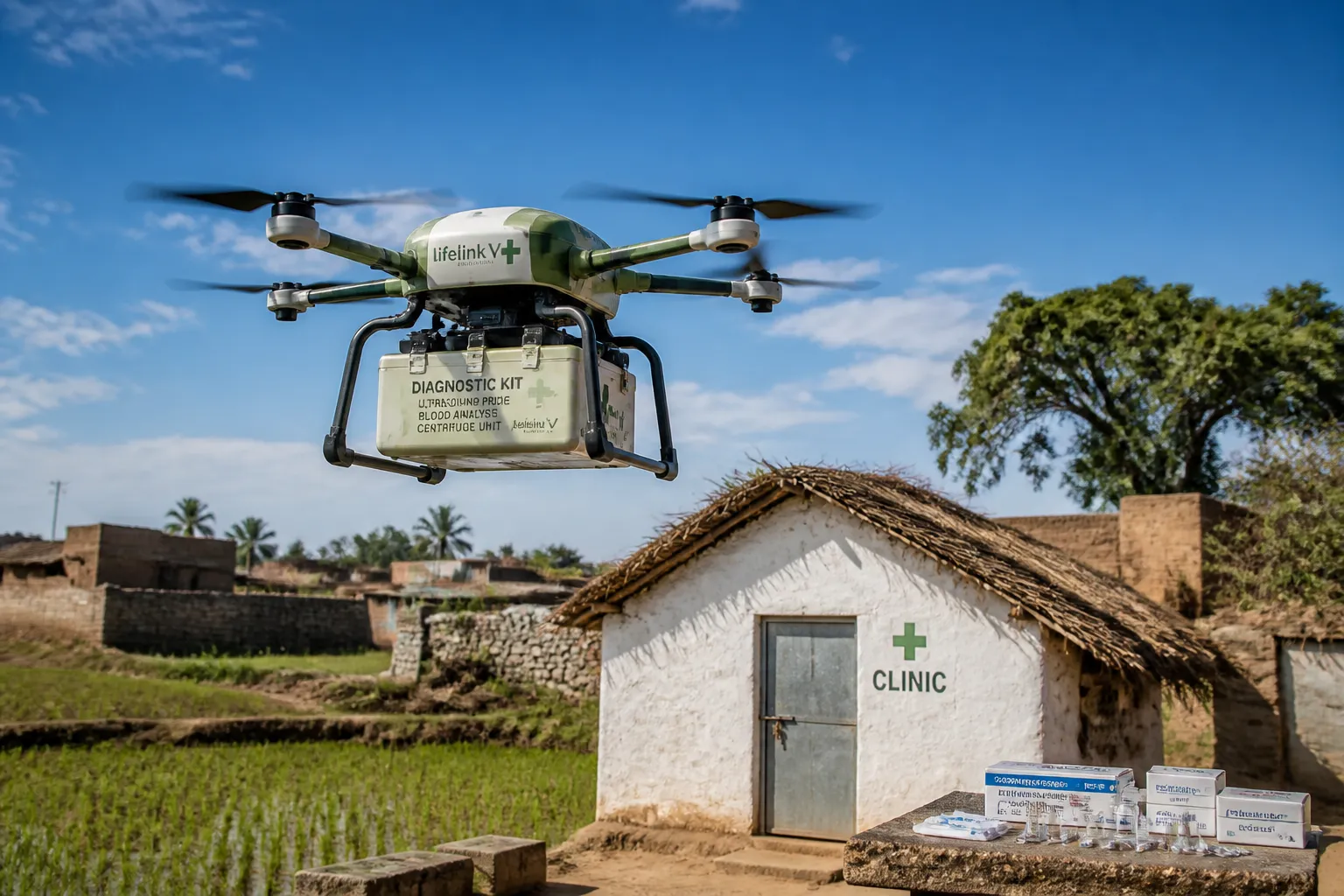 Drones Cut Tuberculosis Diagnosis Time and Patient Costs in Telangana Pilot